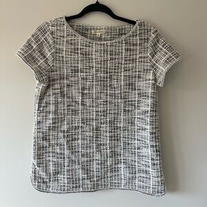 ✨ Max Studio Textured Tweed Knit Cap Sleeve Top | Size S